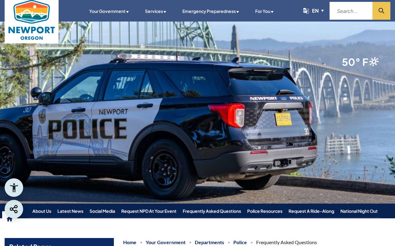Newport Police official records release guidance