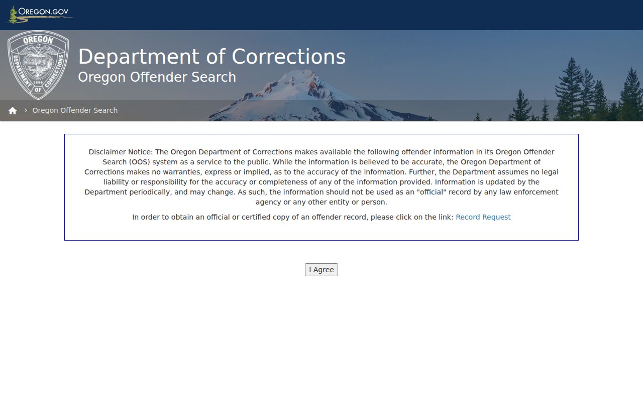 Oregon Offender Search for Lincoln County criminal custody records